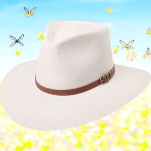 BIG ALLI LADIES "AUSTRALIAN TE PANAMA" GRADE 3 WHITE PANAMA HAT. BIGA15069.